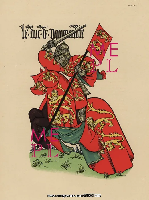 : Duke of Normandy, Duc de Normandie, with standard : Duke of Normandy, Duc de Normandie, with standard