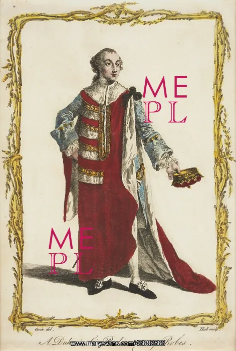 : A Duke in his Parliamentary Robes : A Duke in his Parliamentary Robes