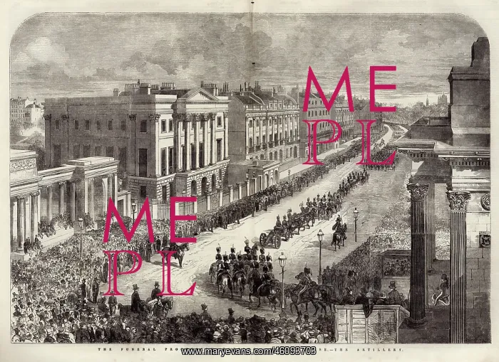 : Duke of Wellington funeral procession, Apsley House : Duke of Wellington funeral procession, Apsley House