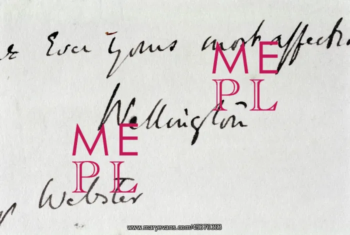 : Duke of Wellington's signature : Duke of Wellington's signature