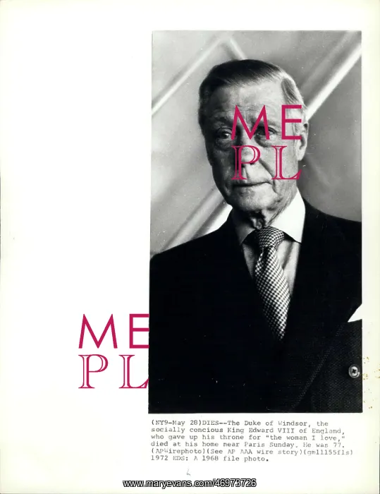 : Duke of Windsor, formerly Edward VIII : Duke of Windsor, formerly Edward VIII
