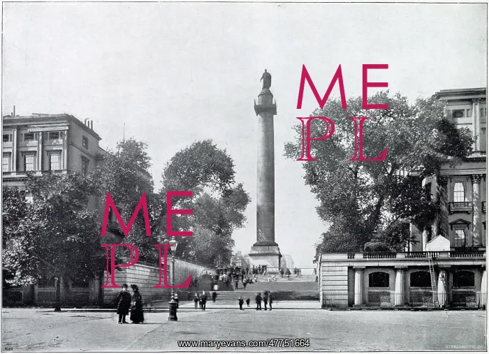 : Duke of York Column, London 1896 : Duke of York Column, London 1896