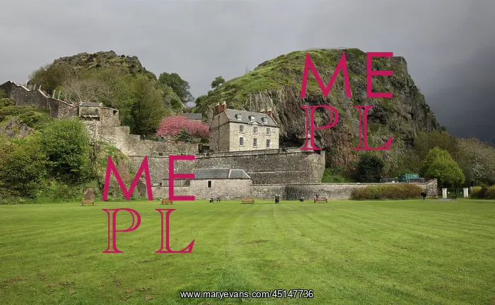 : Dumbarton Castle, West Dunbartonshire, Scotland : Dumbarton Castle, West Dunbartonshire, Scotland