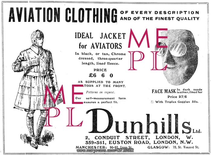 : Dunhills Aviation Clothing.Jackets, Triplex : Dunhills Aviation Clothing.Jackets, Triplex