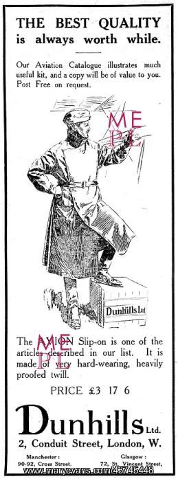  : Dunhills Avion Flying Coat