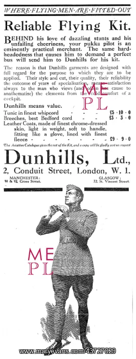  : Dunhills Flying Clothing