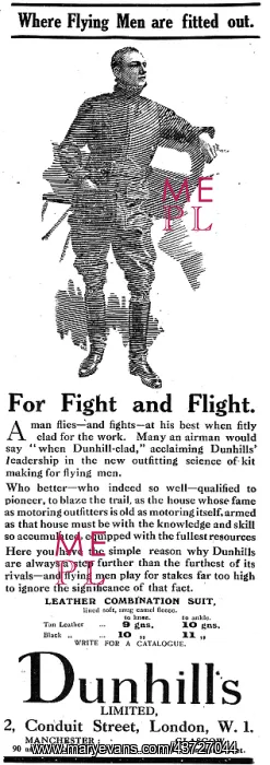 : Dunhills Leather Combination Flying Suit : Dunhills Leather Combination Flying Suit