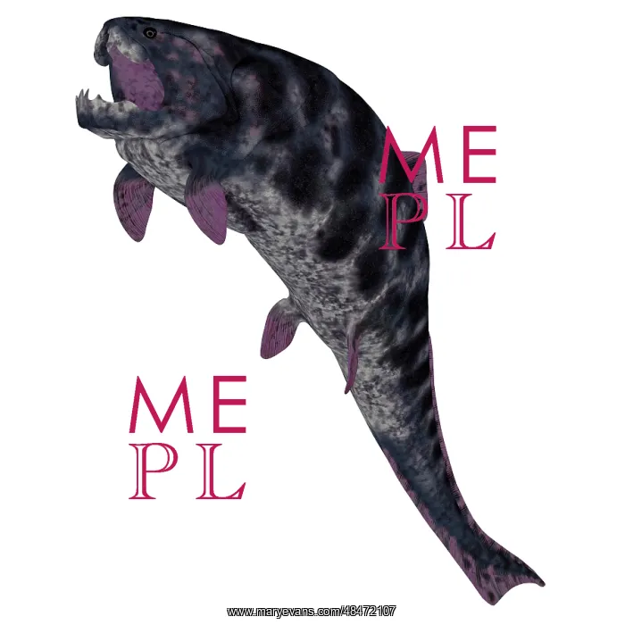: Dunkleosteus prehistoric fish from the Devonian period : Dunkleosteus prehistoric fish from the Devonian period