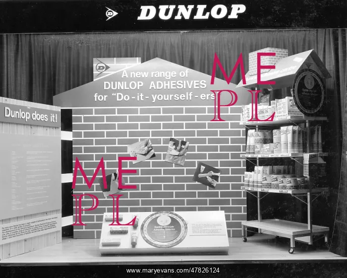  : Dunlop adhesives window display