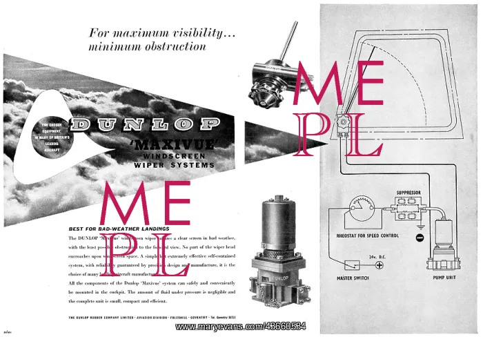 : Dunlop Aircraft Windscreen Wiper Systems : Dunlop Aircraft Windscreen Wiper Systems