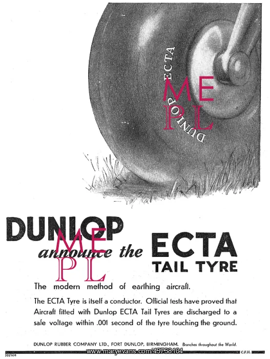 : Dunlop Ecta Tailwheel Tyres : Dunlop Ecta Tailwheel Tyres