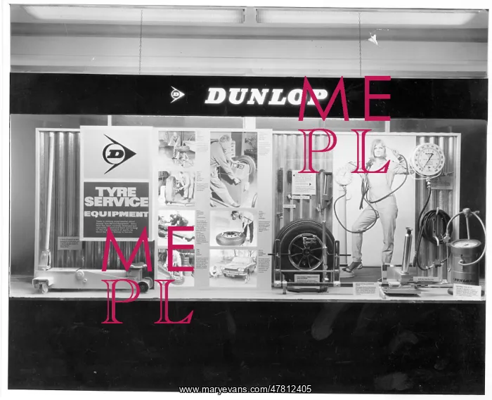  : Dunlop Tyre Service Equipment window display