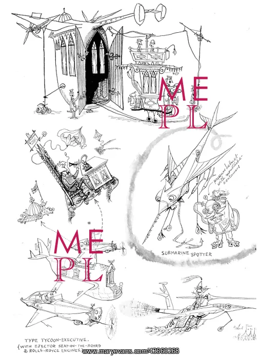 : Dunlop Tyres, Wheels & Brakes. Maxaret. Emett Cartoon : Dunlop Tyres, Wheels & Brakes. Maxaret. Emett Cartoon