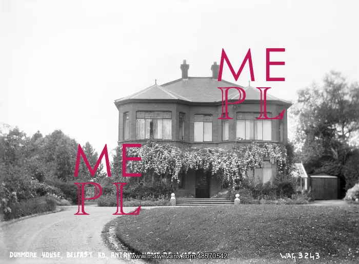 : Dunmore House, Belfast Rd, Antrim, Home of W. A. Green : Dunmore House, Belfast Rd, Antrim, Home of W. A. Green