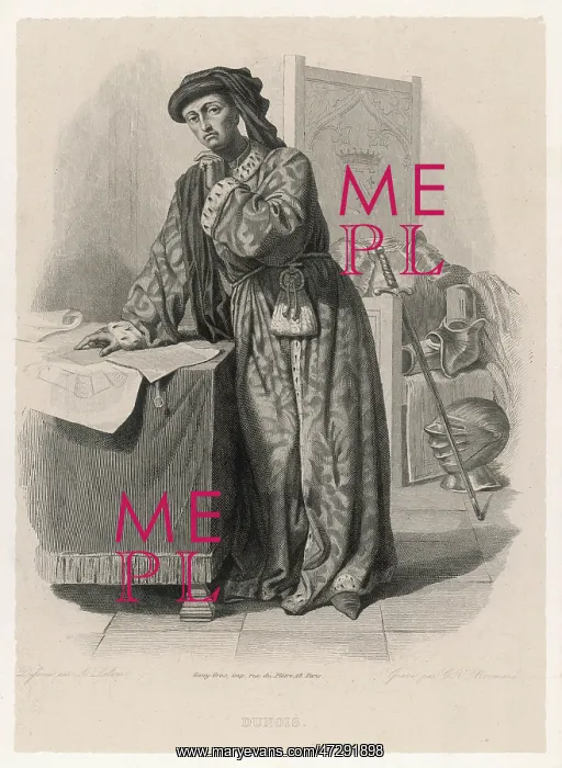 : DUNOIS. JEAN comte de DUNOIS (1403 - 1468), bastard son of Louis : DUNOIS. JEAN comte de DUNOIS (1403 - 1468), bastard son of Louis