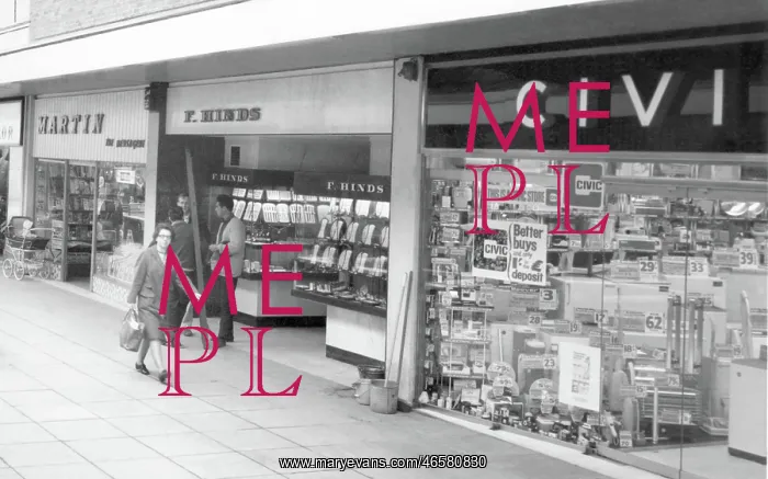 : Dunstable, Shops, Broad Walk c1965 : Dunstable, Shops, Broad Walk c1965