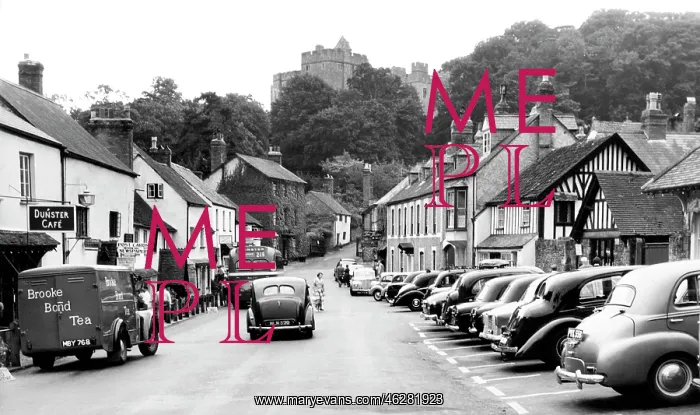  : Dunster, High Street c1955