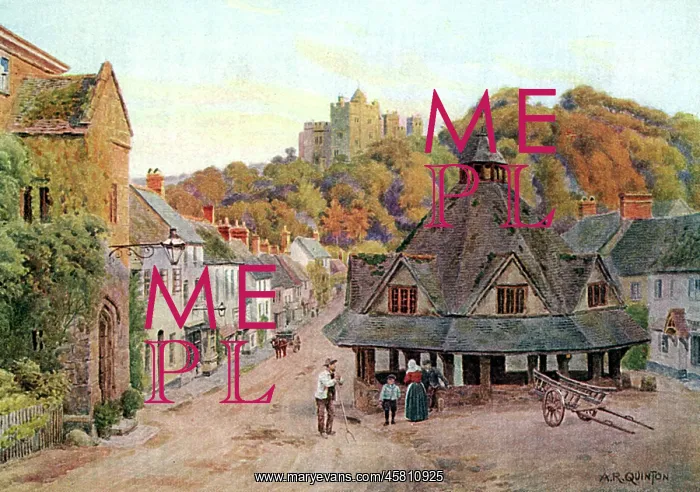 : DUNSTER / SOMERSET 1912 : DUNSTER / SOMERSET 1912