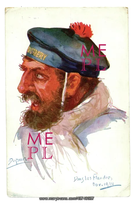: A Dupuis head and shoulders of a Flanders sailor : A Dupuis head and shoulders of a Flanders sailor
