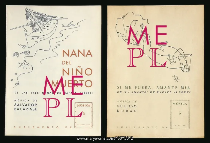 : DURAN, Gustavo (1906-1969). Spanish composer.; : DURAN, Gustavo (1906-1969). Spanish composer.;