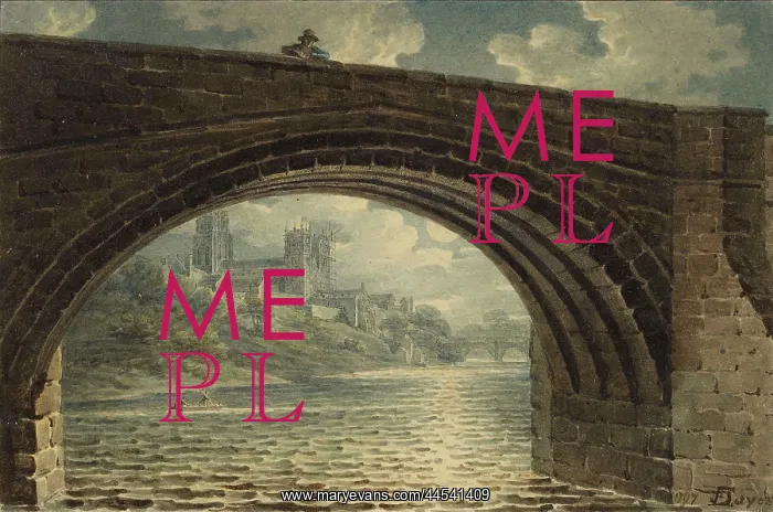 : Durham Cathedral through Arch of Ralph Flambard's Bridge : Durham Cathedral through Arch of Ralph Flambard's Bridge