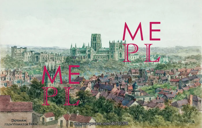 : Durham, County Durham, viewed from Wharton Park : Durham, County Durham, viewed from Wharton Park