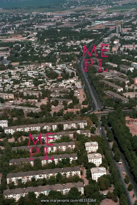: Dushanbe from above, 1994 : Dushanbe from above, 1994