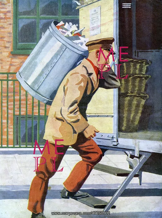 : THE DUSTMAN AND BIN : THE DUSTMAN AND BIN