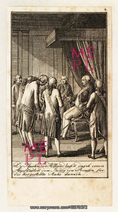  : Dutch ambassadors with Frederick William II, King