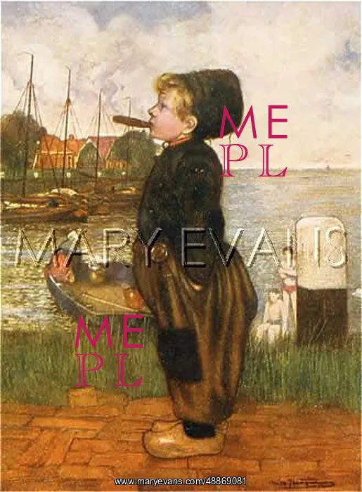  : Dutch boy smoking cigar