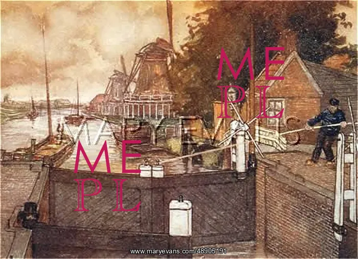 : DUTCH CANAL SCENE : DUTCH CANAL SCENE