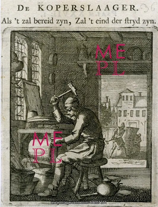 : Dutch Coppersmith 17th century : Dutch Coppersmith 17th century
