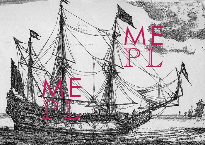: Dutch East Indiaman, engraving : Dutch East Indiaman, engraving