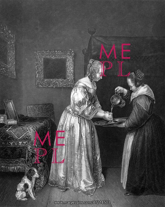 : DUTCH LADY WASHES HANDS : DUTCH LADY WASHES HANDS