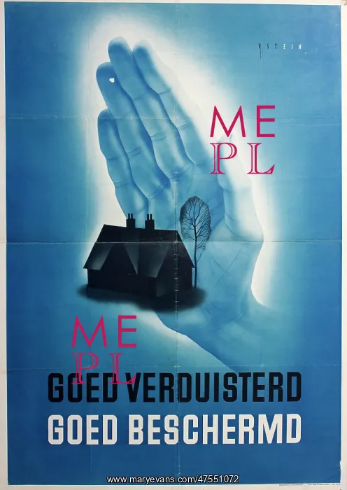 : Dutch poster about blackout precautions : Dutch poster about blackout precautions