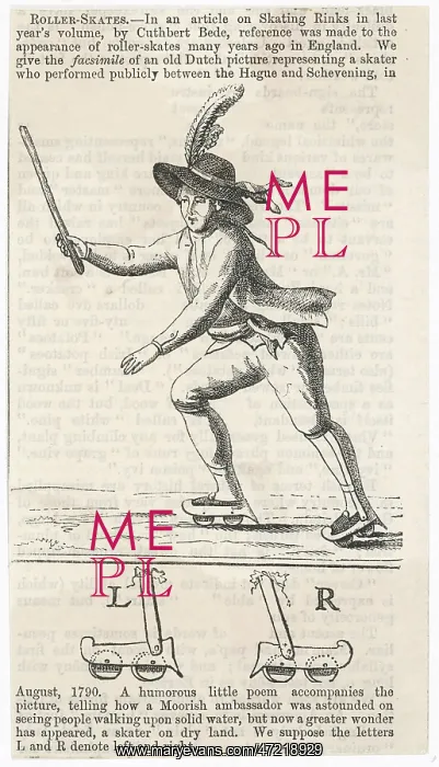 : Dutch Roller-Skater 1790 : Dutch Roller-Skater 1790