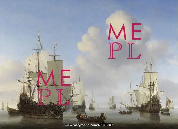 : Dutch Ships in a Calm : Dutch Ships in a Calm