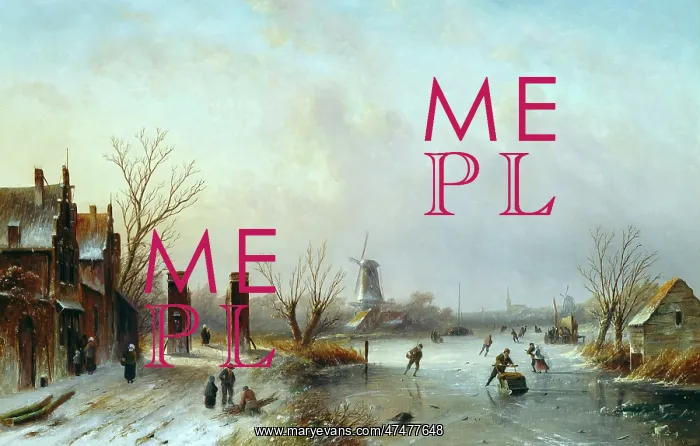 : Dutch Skaters ' winter scene : Dutch Skaters ' winter scene