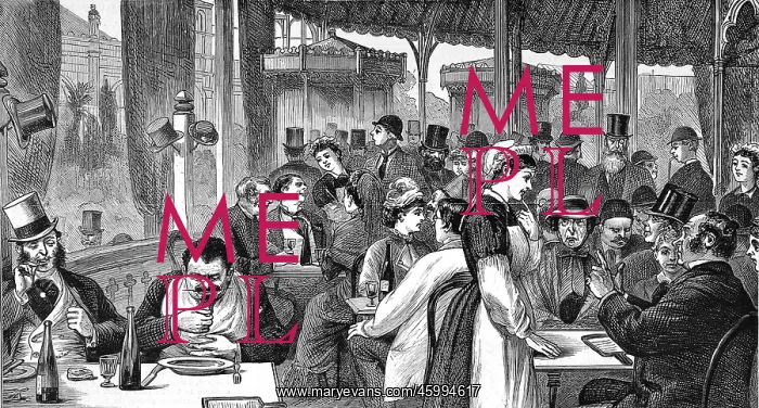 : The Duval Restaurant, Paris, 1878 : The Duval Restaurant, Paris, 1878
