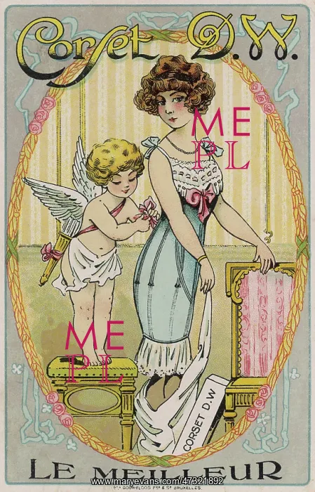  : D.W CORSET CIRCA 1912