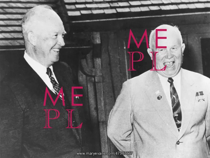 : Dwight D Eisenhower and Nikita Khrushchev : Dwight D Eisenhower and Nikita Khrushchev