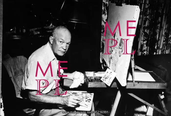 : Dwight D. Eisenhower painting at Getty's ? : Dwight D. Eisenhower painting at Getty's ?