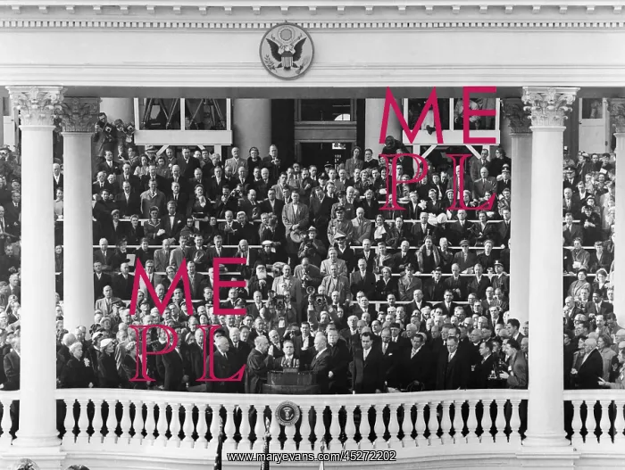 : Dwight Eisenhower sworn in as the 34th President : Dwight Eisenhower sworn in as the 34th President
