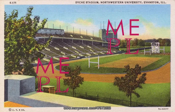 : Dyche Stadium, Northwestern University, Evanston, Illinois : Dyche Stadium, Northwestern University, Evanston, Illinois