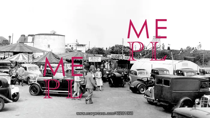  : Dymchurch, Car Park and Fun Fair c1955