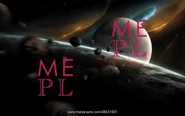 : Dynamic space scene with incoming asteroids : Dynamic space scene with incoming asteroids