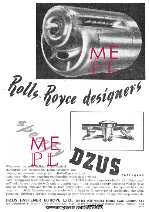  : Dzus Fasteners
