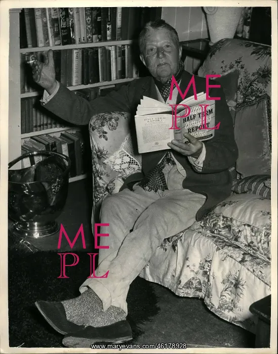 : A E Matthews, actor, age 85, Half Term Report, Bushey Heath : A E Matthews, actor, age 85, Half Term Report, Bushey Heath