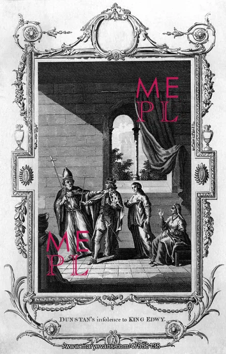 : Eadwig rebuked by Dunstan : Eadwig rebuked by Dunstan
