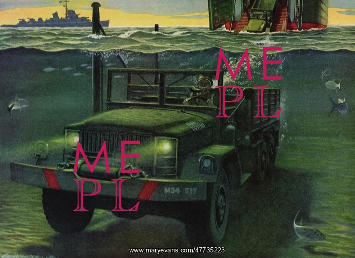 : Eager Beaver Jeep drives Underwater : Eager Beaver Jeep drives Underwater